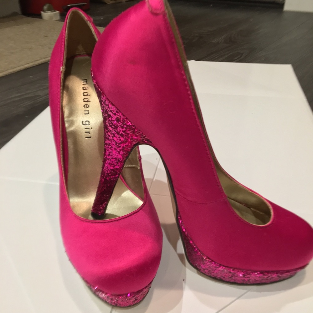 NEW Madden Girl “Torrie” Pink Platform Pump Size 7 - Picture 6 of 8